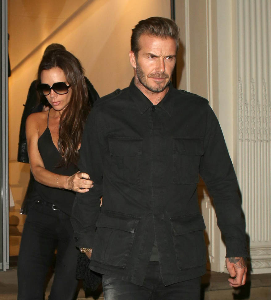David and Victoria Beckham celebrate her flagship store and David's ...