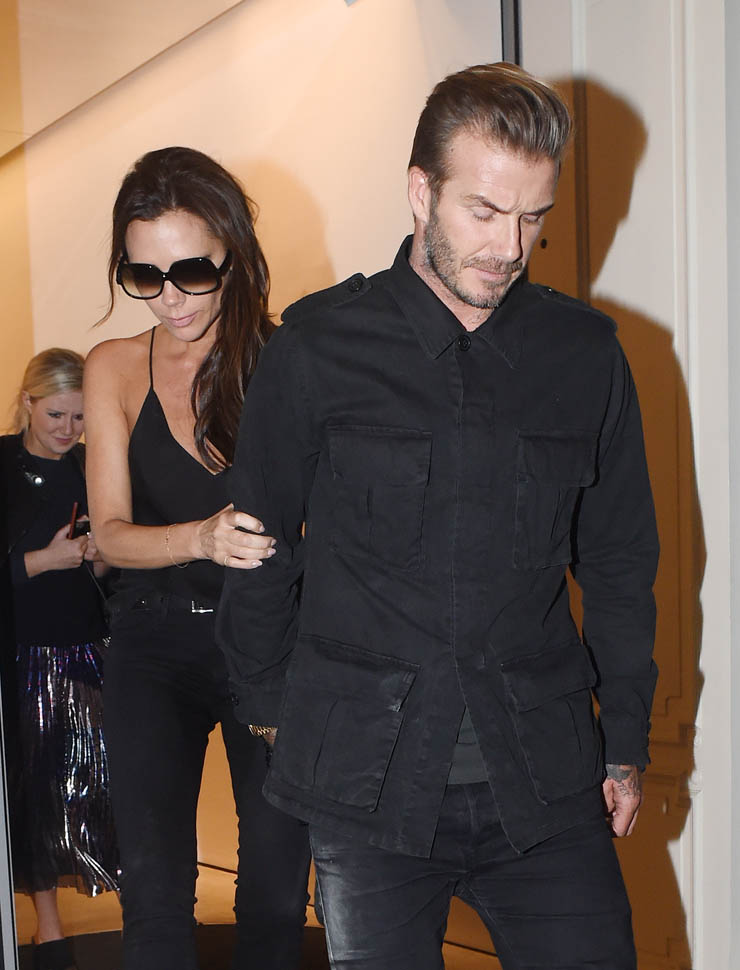 David and Victoria Beckham celebrate her flagship store and David's ...