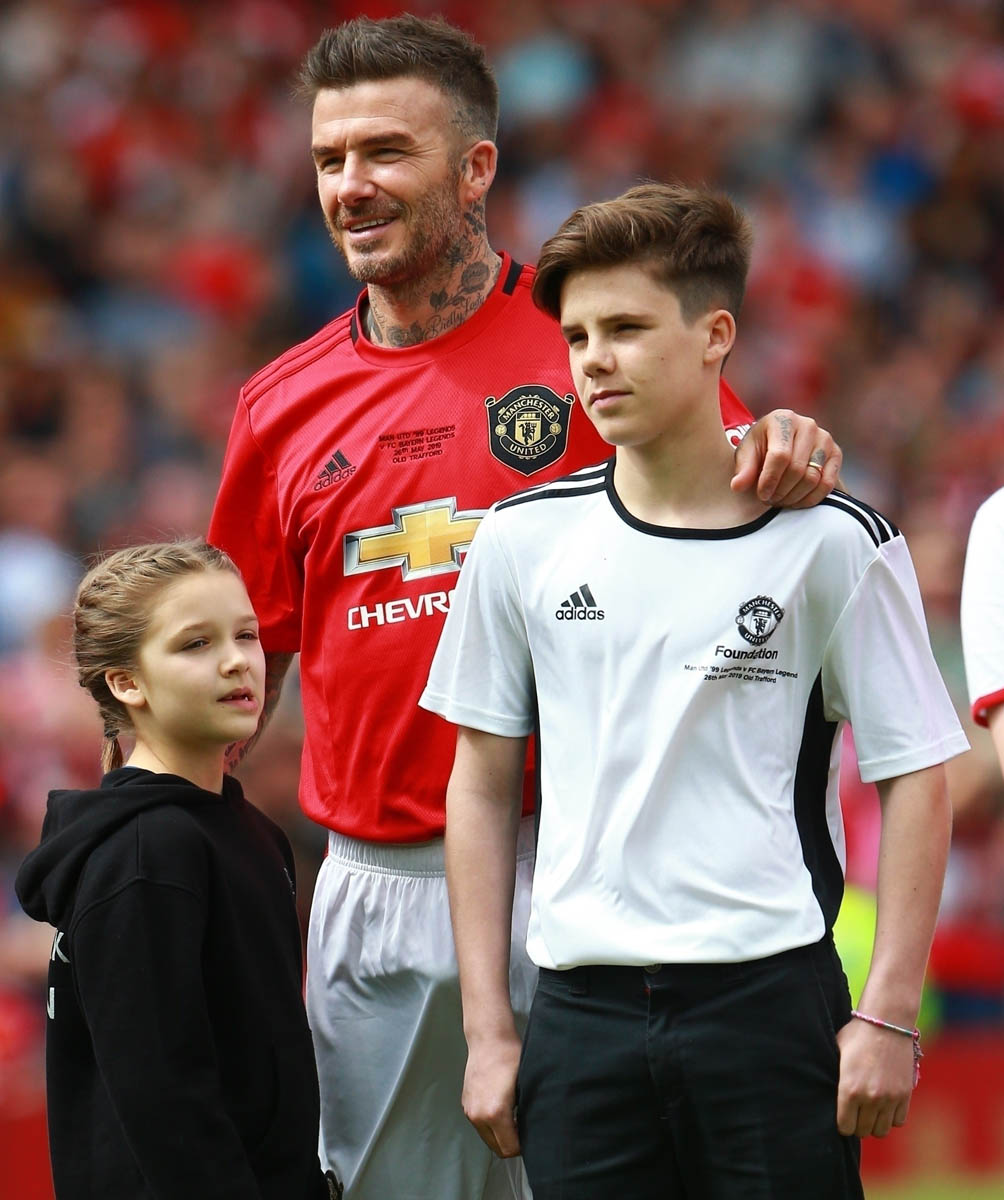 David and Victoria Beckham are together and fine at Old Trafford