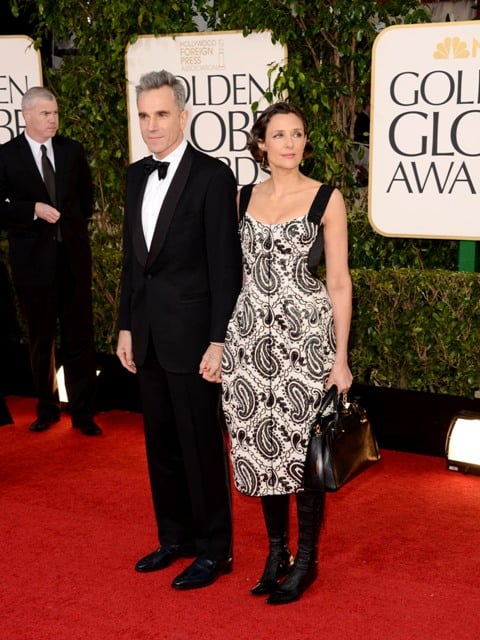 Daniel Day-Lewis wins Best Actor Drama and brings date Rebecca Miller ...