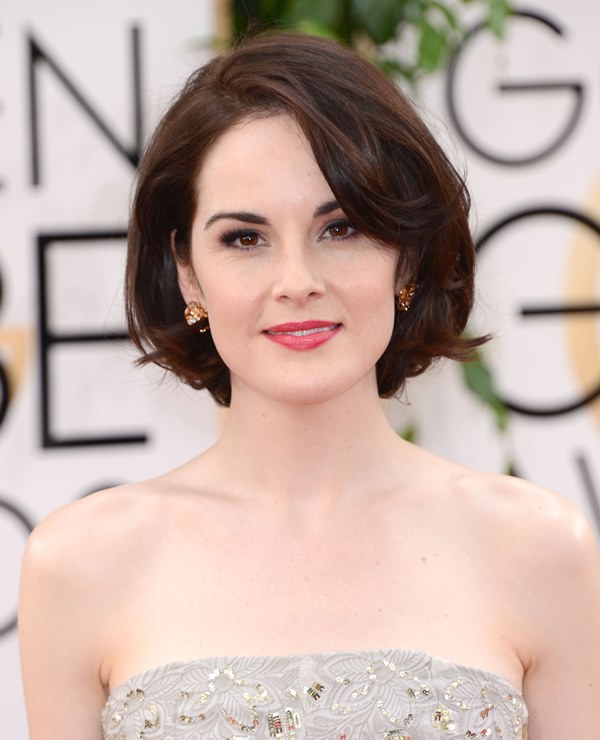 Michelle Dockery in princess style at Golden Globes 2014|Lainey Gossip ...