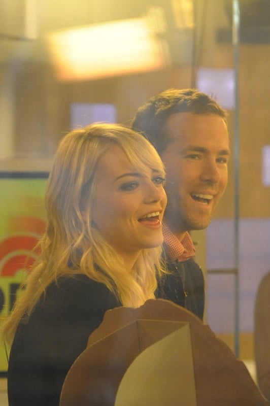 Emma Stone and Ryan Reynolds promote The Croods on The Today Show|