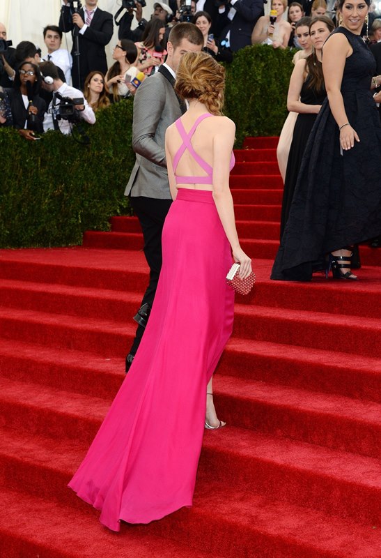 Emma Stone and Andrew Garfield at the MET Gala 2014