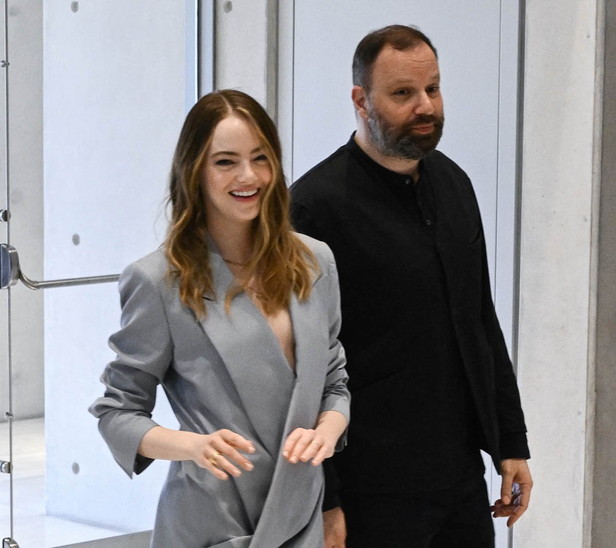 Emma Stone Wore Louis Vuitton To The 'Bleat' Athens Screening