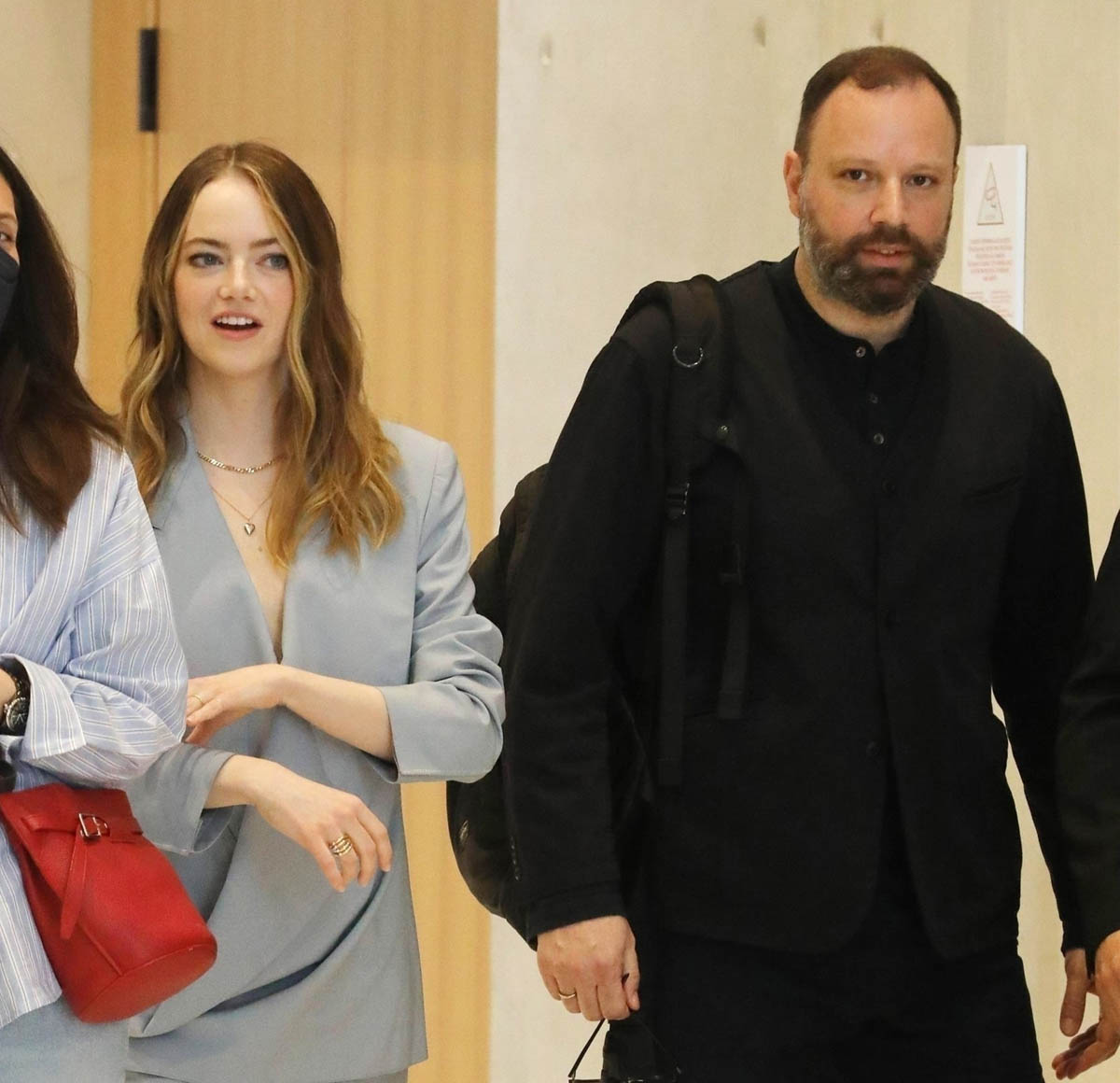 Emma Stone in Greece with director Yorgos Lanthimos in support of their  second collaboration, Bleat