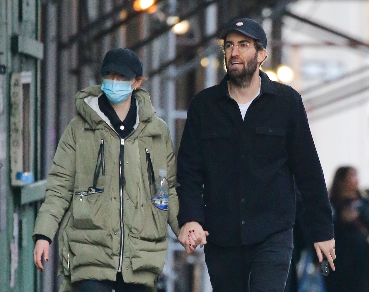 Rarely seen Emma Stone steps out with husband Dave McCary in New York ahead  of release of Poor Things later this year