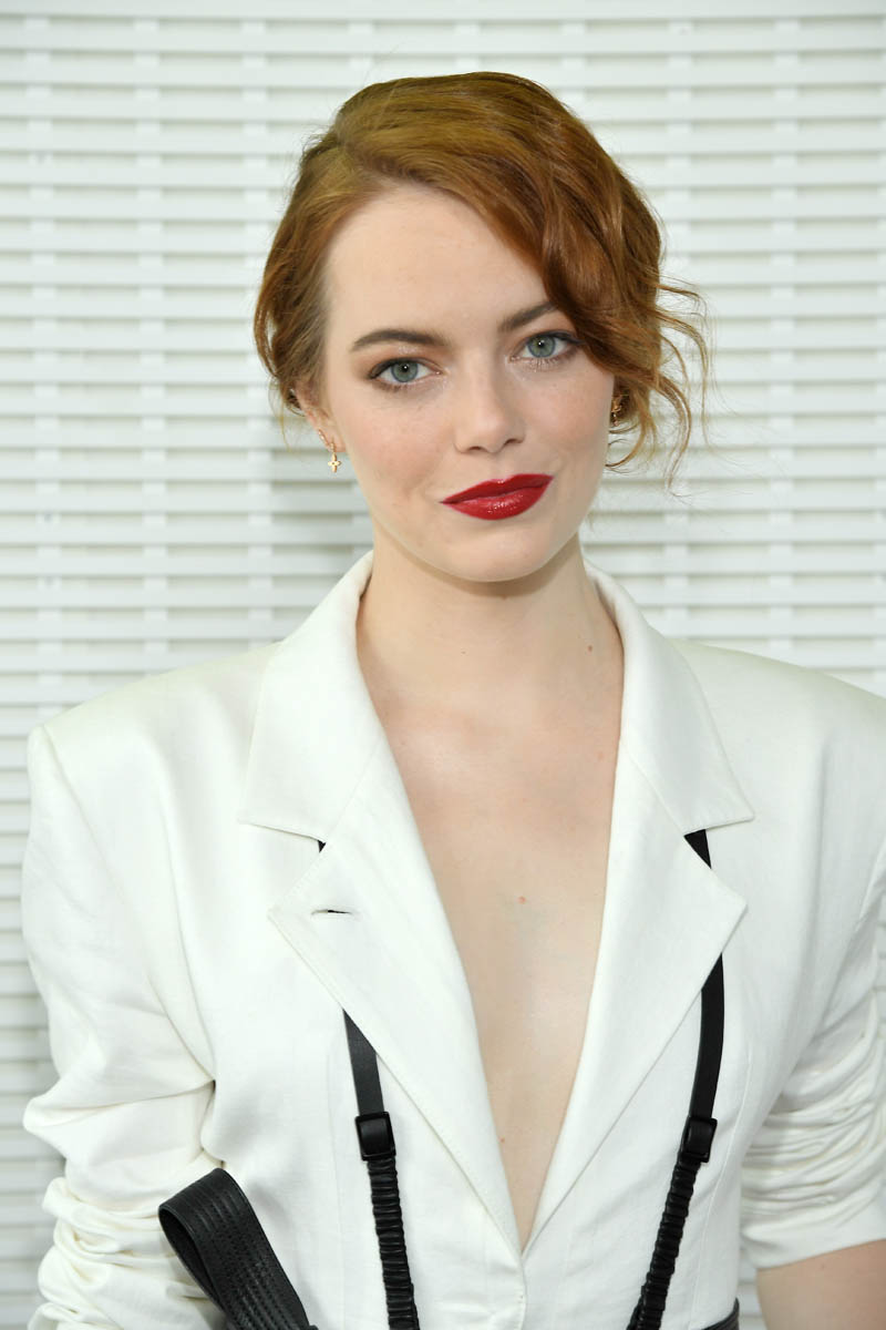 Emma Stone in Louis Vuitton at the LVMH Prize Ceremony in Paris