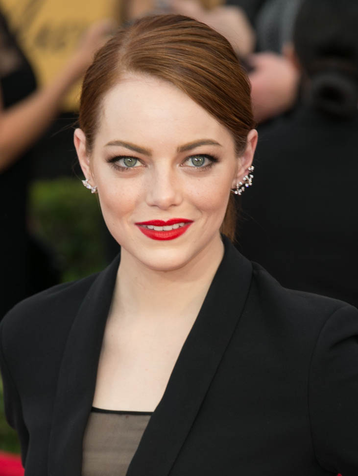 Emma Stone at the 2015 Screen Actors Guild Awards|Lainey Gossip ...