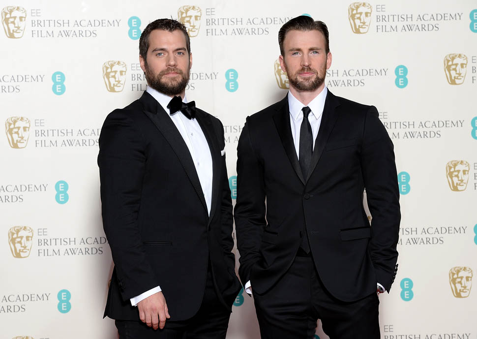 Chris Evans and Henry Cavill at the BAFTAs 2015Lainey 