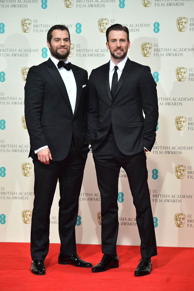 Chris Evans and Henry Cavill at the BAFTAs 2015|Lainey Gossip ...