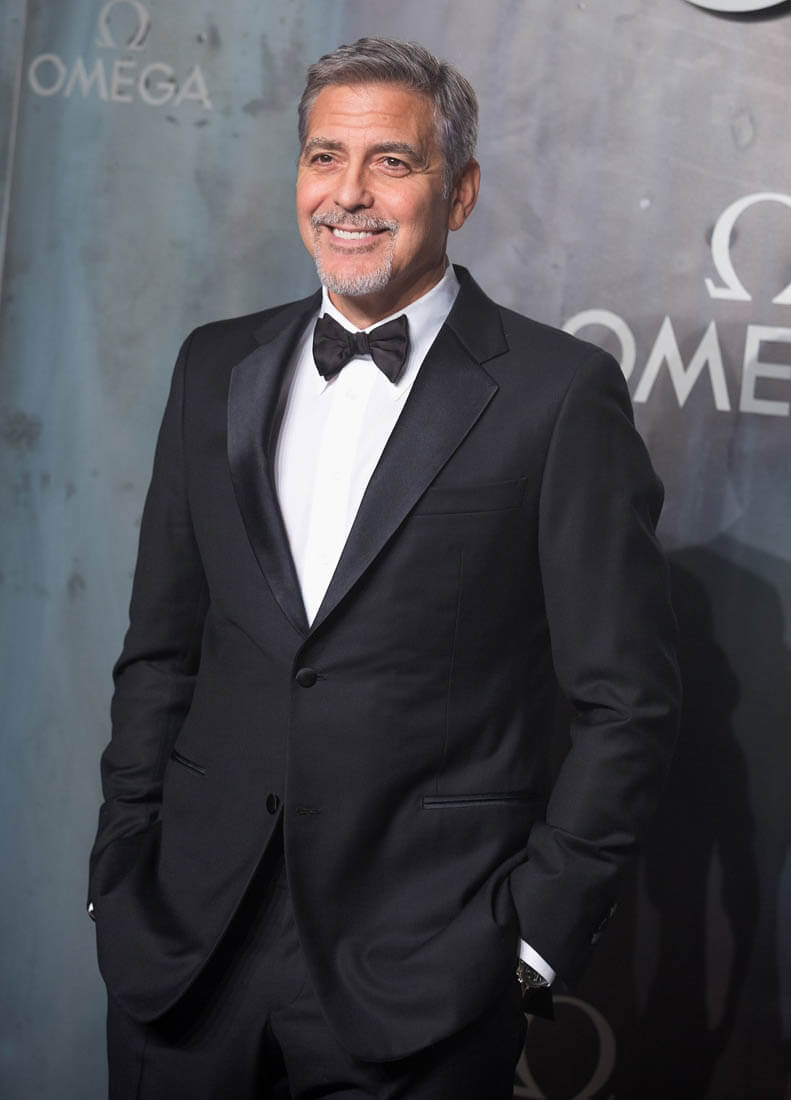 George Clooney looks sharp at OMEGA anniversary event