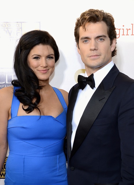 Gina Carano and Henry Cavill walk first carpet together at ...