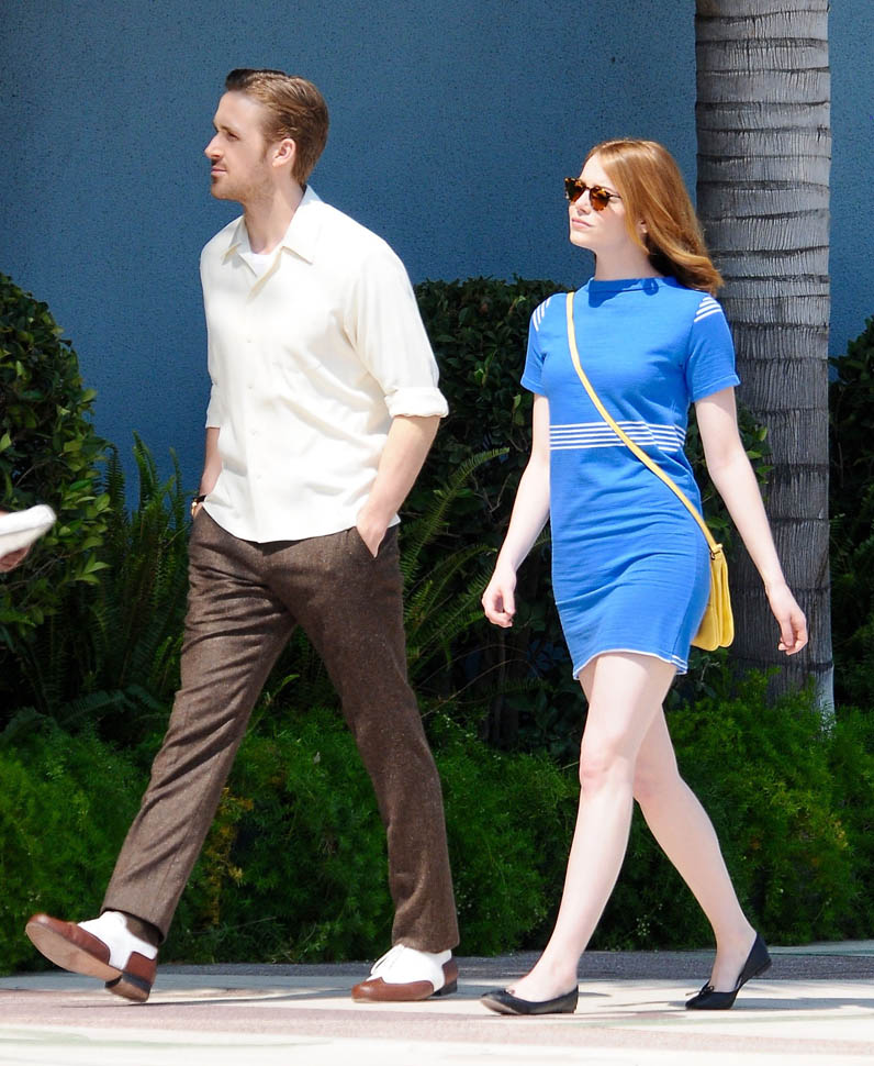 Emma Stone and Ryan Gosling together on set of La La Land|Lainey Gossip  Entertainment Update