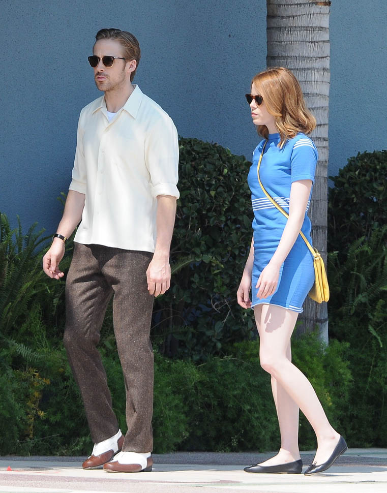 Emma Stone and Ryan Gosling together on set of La La Land|Lainey Gossip  Entertainment Update