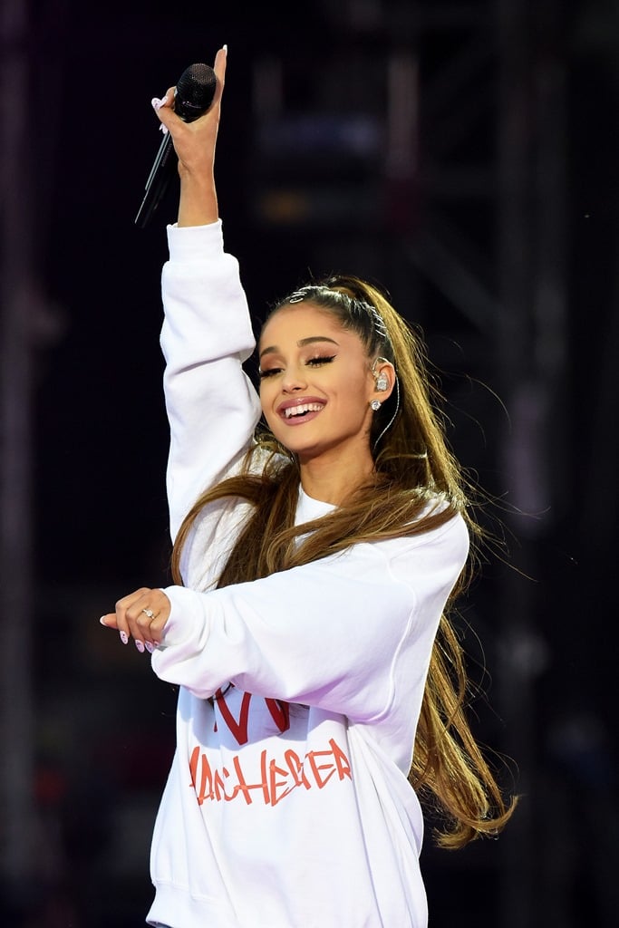Ariana Grande shows her work at One Love Manchester Benefit Concert and ...