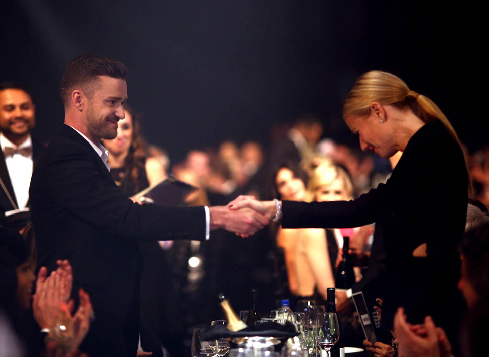 Gwyneth Paltrow Dazzles In Tux Suit With Tom Ford, Rihanna At L.A. amfAR  Gala