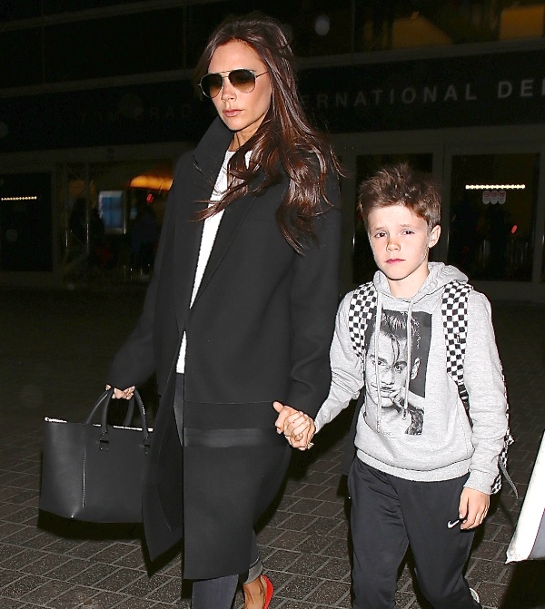 Victoria Beckham and her kids and Harper lets her hair down|Lainey ...
