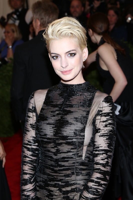 Anne Hathaway in Valentino at the MET Gala 2013Lainey 