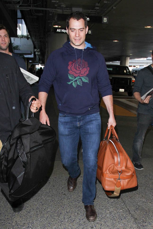 Henry Cavill And His 19-Year Old Girlfriend Arrive At LAX 