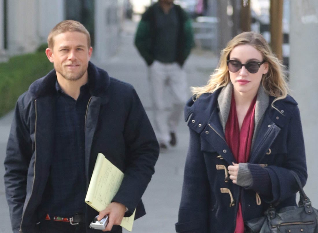 Charlie Hunnam with girlfriend Morgana McNelis in West Hollywood