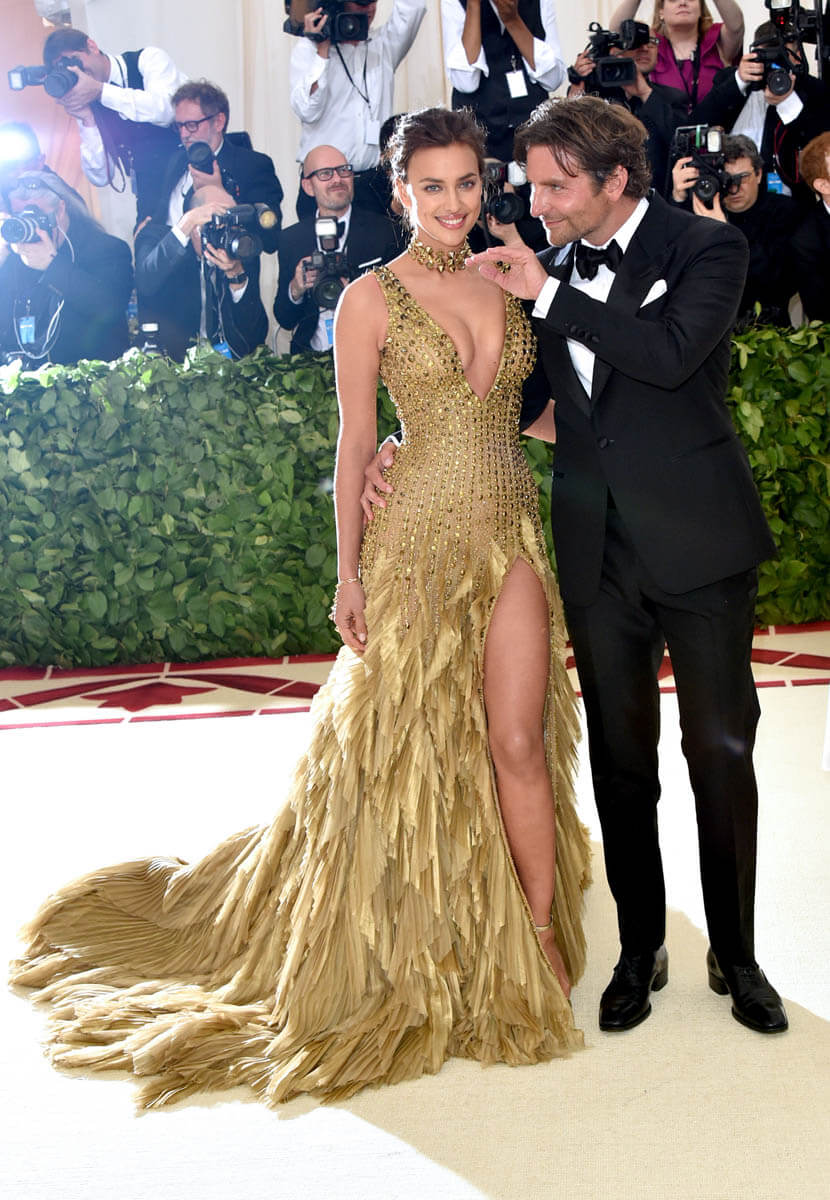 Bradley Cooper, left, and Irina Shayk attend The Metropolitan Museum of  Art's Costume Institute benefit gala celebrating the opening of the  Heavenly Bodies: Fashion and the Catholic Imagination ex …