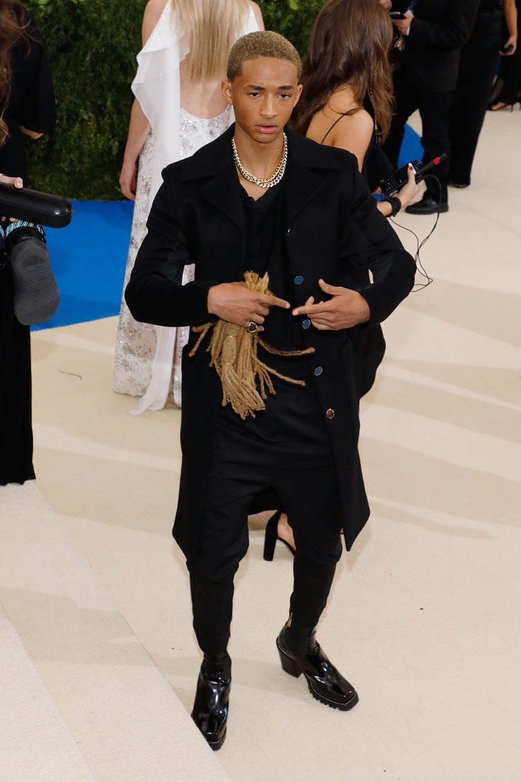 Jaden Smith Wears Louis Vuitton Boots at the 2017 Met Gala