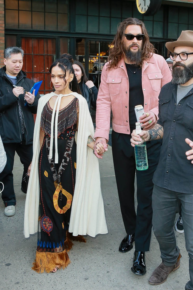 Jason Momoa and Lisa Bonet attend final Game of Thrones 