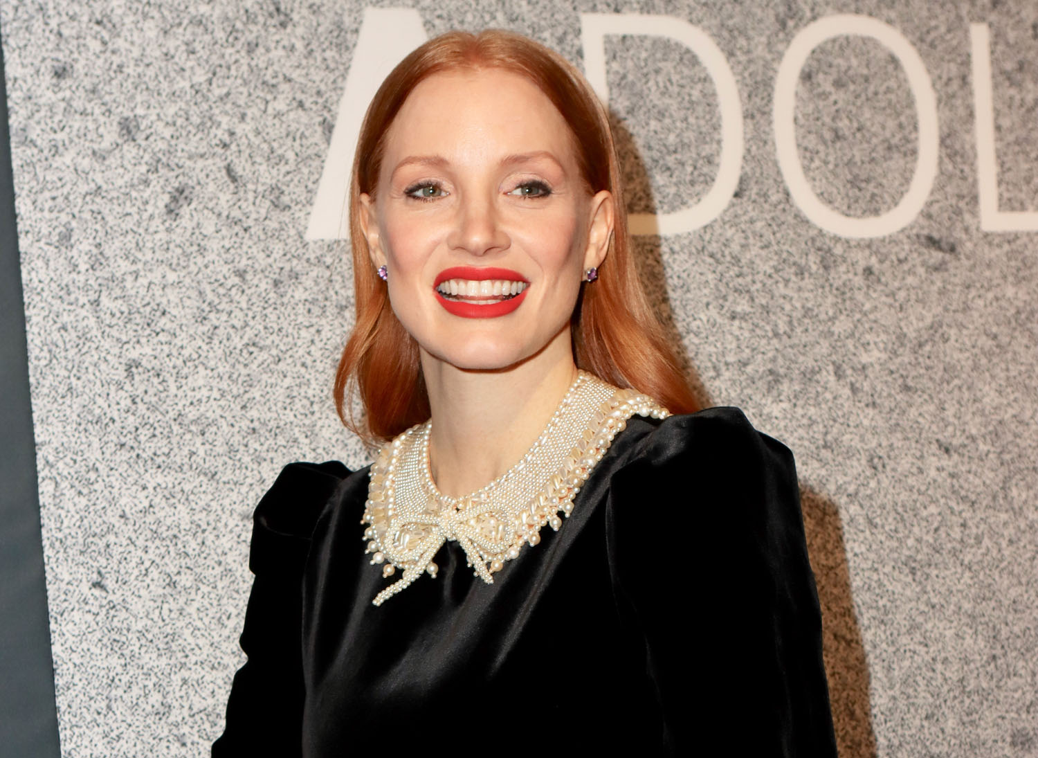 Jessica Chastain on opening night