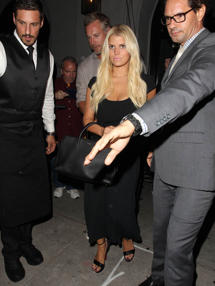 Jessica Simpson slurs on the Home Shopping Network and has dinner in LA  with Eric Johnson