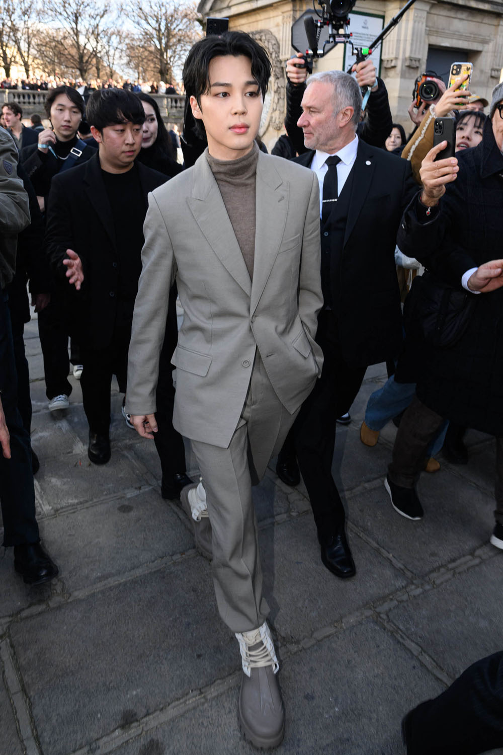 J-Hope goes bold in Louis Vuitton's camouflage look at Paris Fashion Week