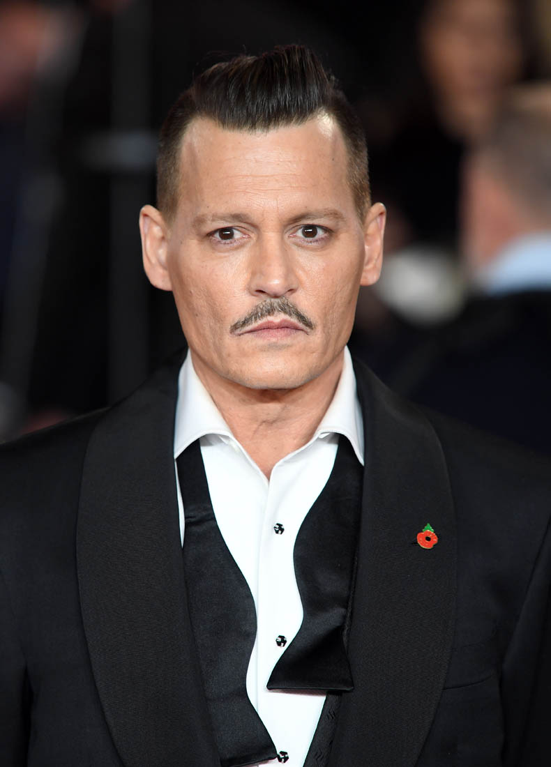 Johnny Depp too cool for a regular bowtie at The Murder On The Orient ...