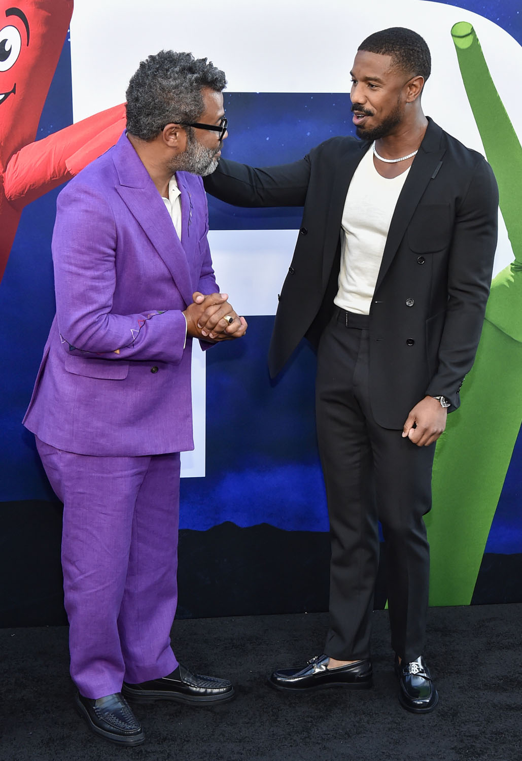 Michael B. Jordan Flew Solo At The Nope Premiere After Recent Break-Up, But  Shared Sweet Moments With Daniel Kaluuya And Jordan Peele