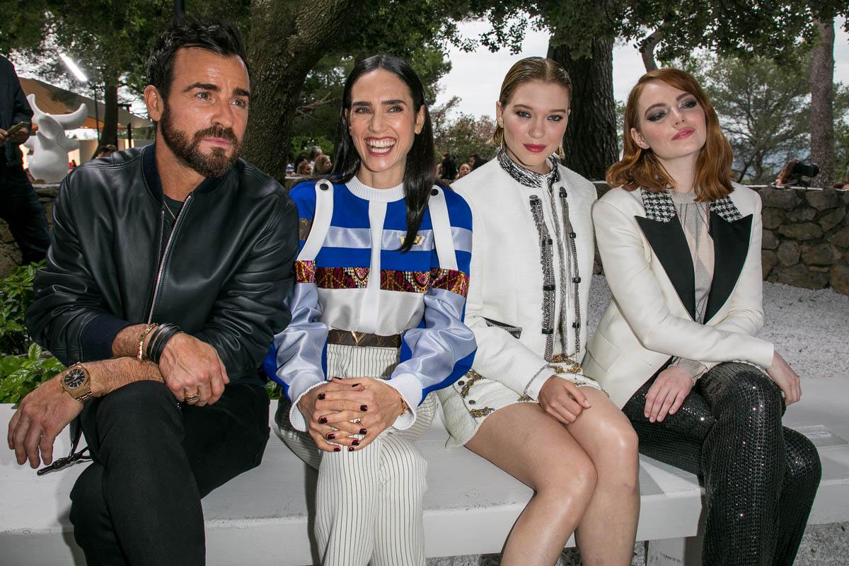 Justin Theroux in France for Louis Vuitton's Cruise Collection presentation