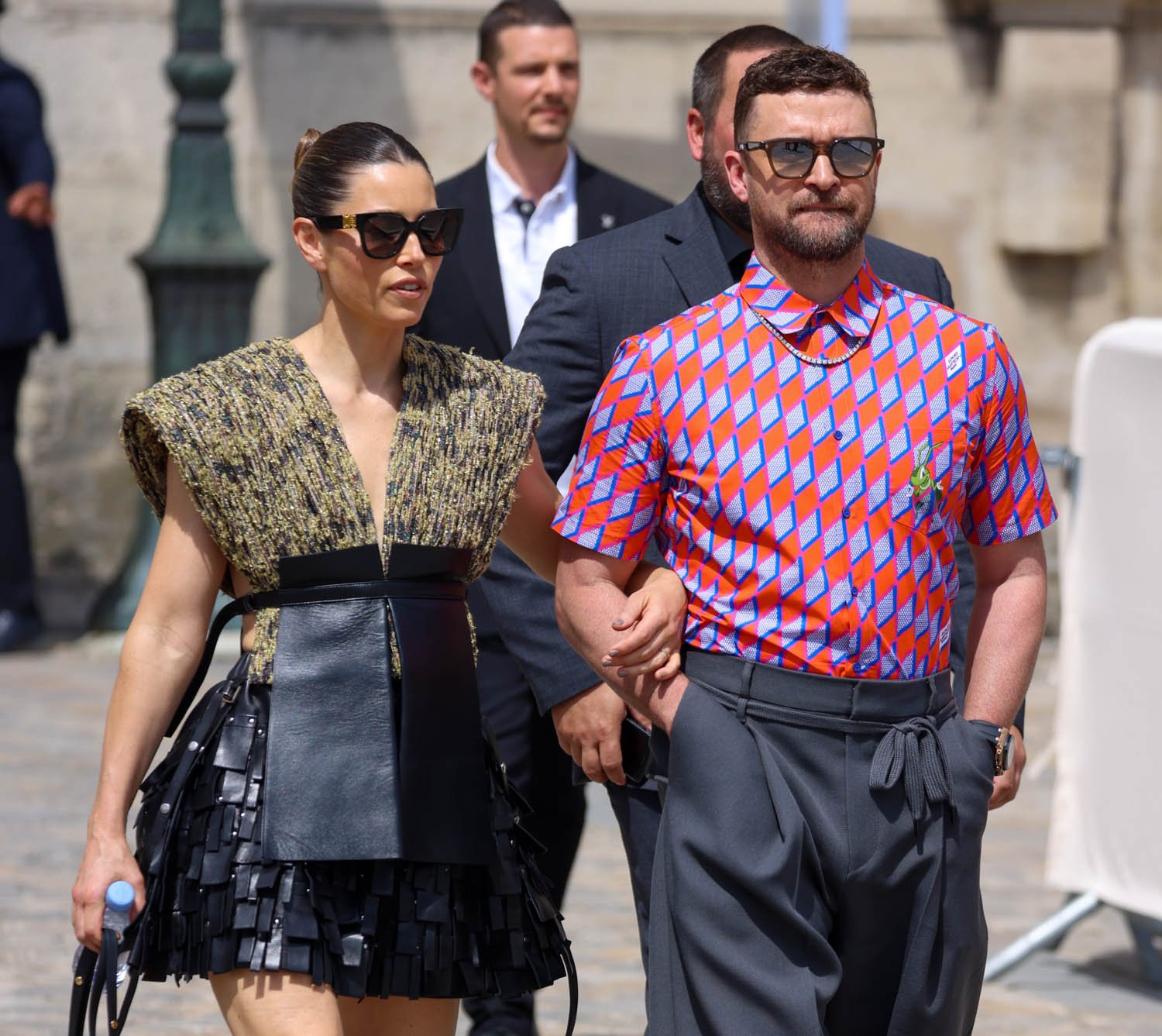 Justin Timberlake tries but fails to make up for his terrible dance moves  in wide-leg pants at Paris Fashion Week