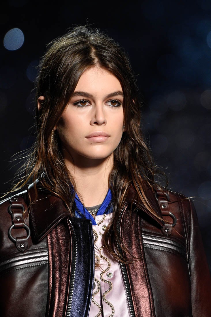 Kaia Gerber has arrived as she walks the runway during New York Fashion ...