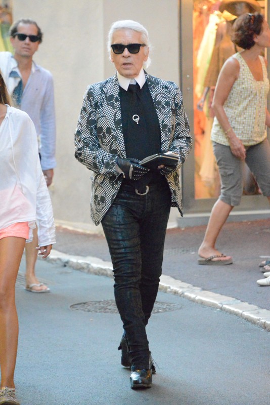 Karl Lagerfeld is not hot in the St Tropez sun|Lainey Gossip ...