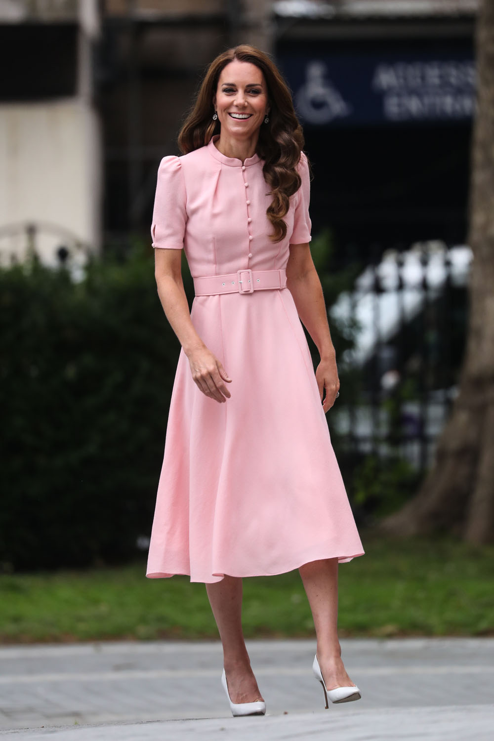 Princess Kate's pink Barbiecore dress at the the opening of the 