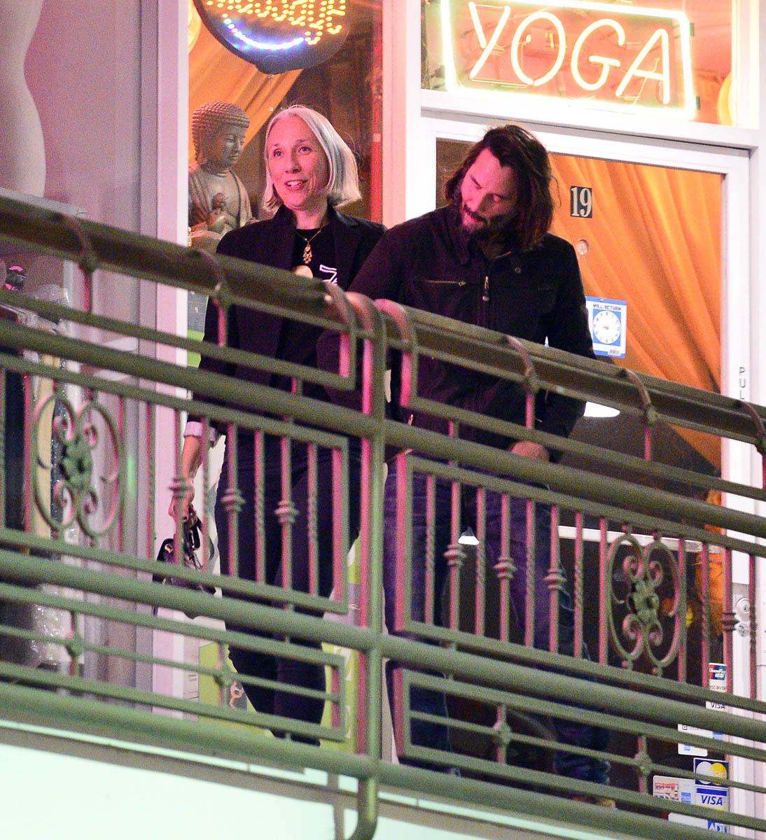 Keanu Reeves and girlfriend Alexandra Grant link arms in LA