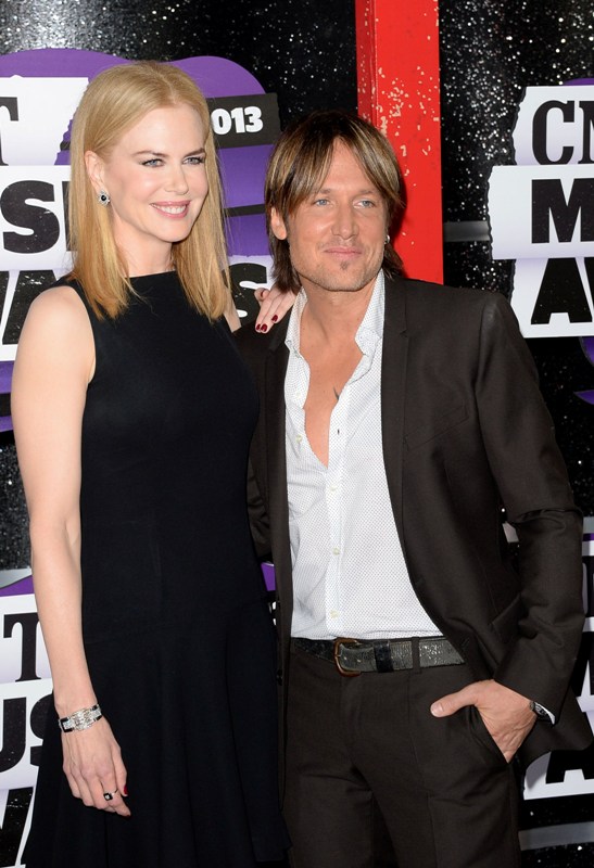 Nicole Kidman and Keith Urban with Lenny Kravitz at CMT 