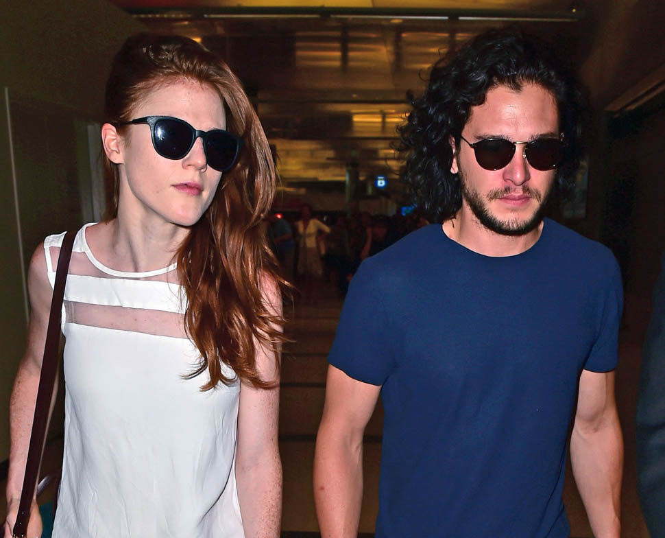 Rose Leslie and Kit Harington arrive at LAX together ahead of Comic-Con ...