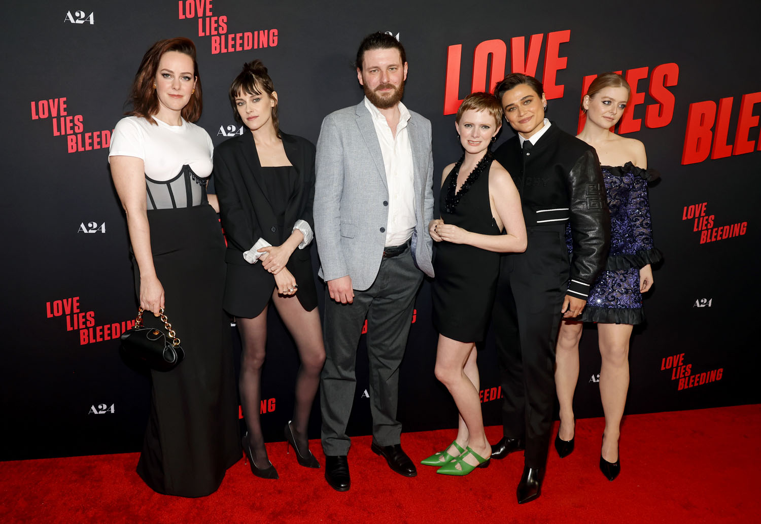 Kristen Stewart Puts an Edgy Spin on Suiting in Backless Bettter Bodysuit  and Blazer for 'Love Lies Bleeding' Premiere Red Carpet