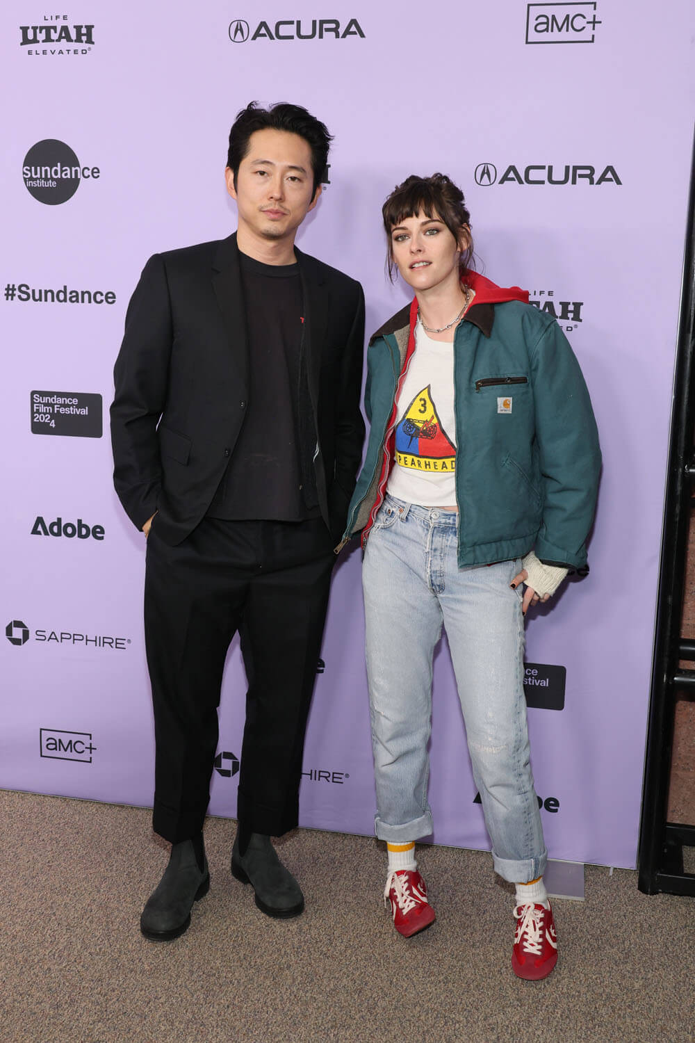 Kristen Stewart dresses casually for the premieres of Love Lies Bleeding  and Love Me at Sundance