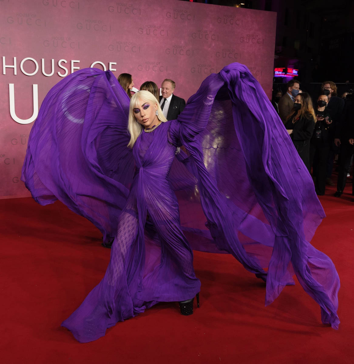 Lady Gaga attends the UK Premiere of 'House of Gucci' at Odeon Luxe  Leicester Square in