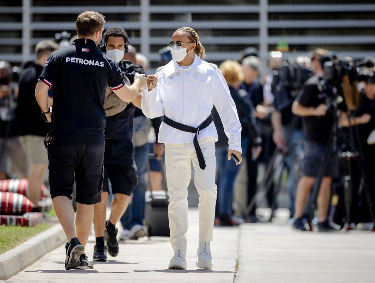 Lewis Hamilton Brings His Fashionable Style to F1's Belgian Grand Prix –  Footwear News