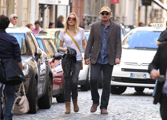 Liam Neeson in Rome with girlfriend Freya St Johnston after Taken 2 ...