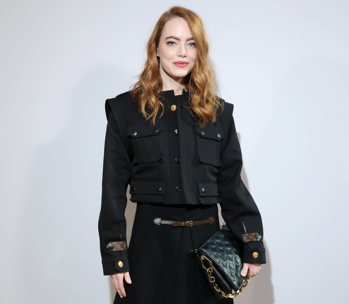 Today's Louis Vuitton presentation in Paris brought out the stars,  including Emma Stone and Julianne Moore