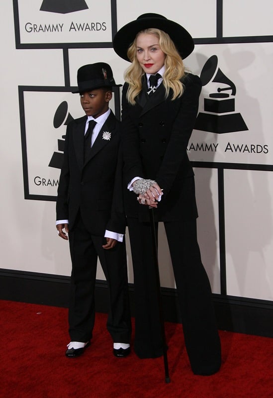 Madonna's Tuxedo at Grammys 2014