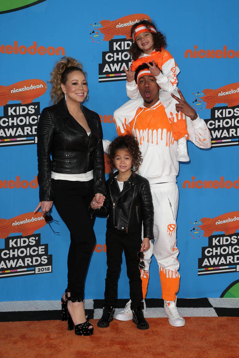 Mariah Carey and her ex Nick Cannon wear matching outfits with their  children to Kids' Choice Awards (Photos)