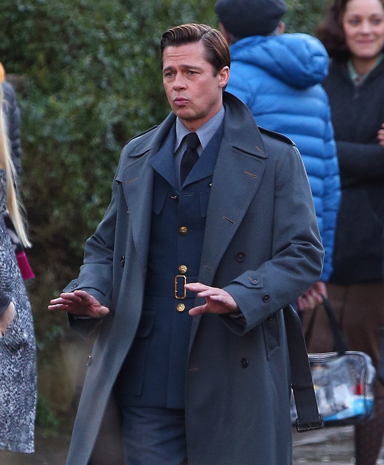 Brad Pitt and Marion Cotillard on set of Five Seconds Of Silence in ...