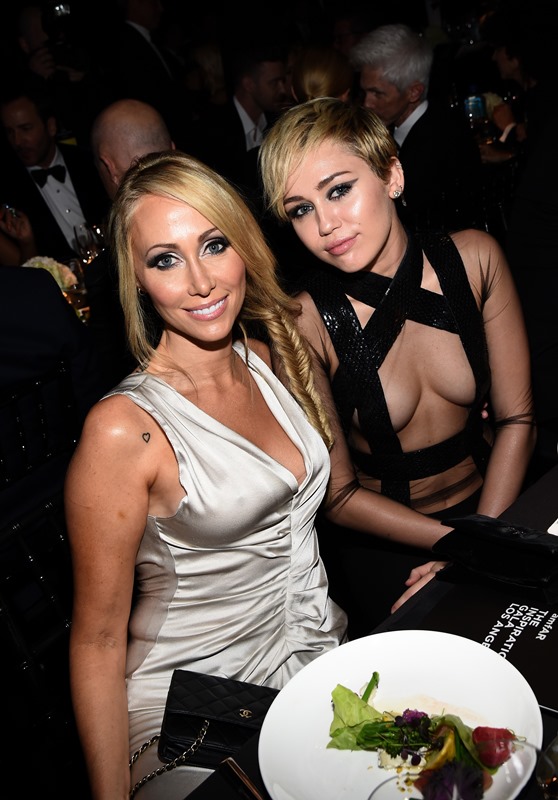 Miley Cyrus And Sharon Stone A